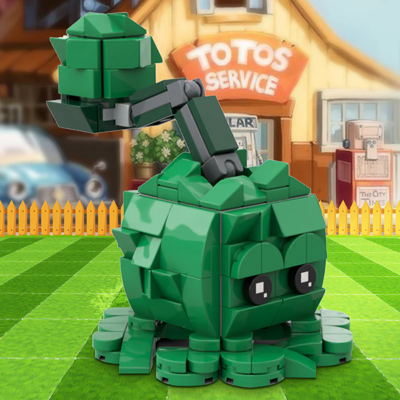 GOBRICKS MOC 155883 PVZ 2 Cabbage-pult - YWOBB