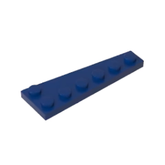 GOBRICKS GDS-2144 Wedge Plate 6 x 2 Left - YWOBB