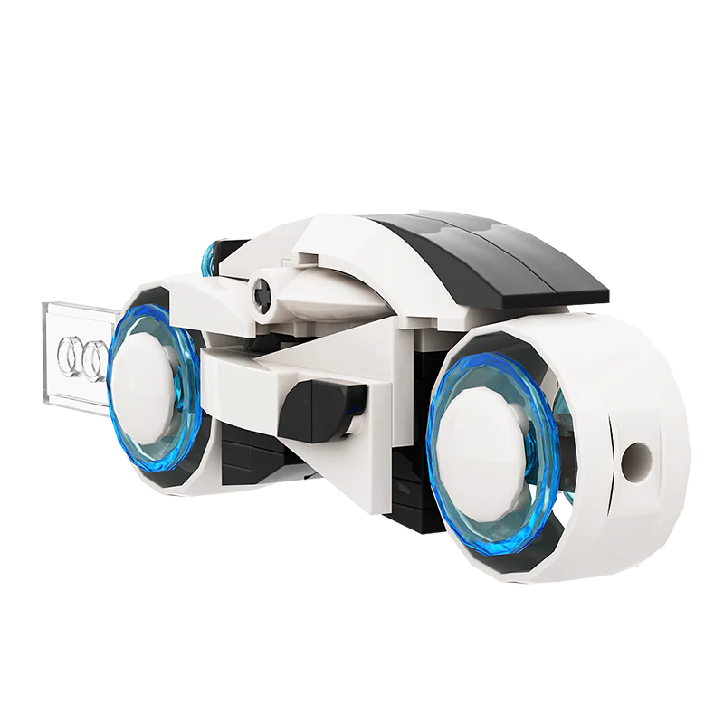 GOBRICKS MOC A0579Y03 Tron - White - YWOBB