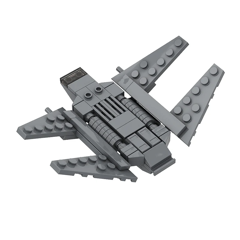 GOBRICKS MOC A0760 Zeta-class Heavy Cargo Shuttle Micro Scale - YWOBB