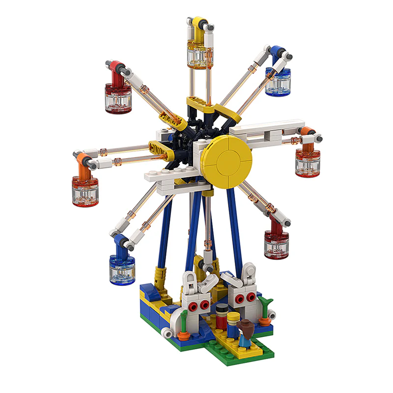 GOBRICKS MOC A0160 Moon Rabbit Ferris Wheel - YWOBB