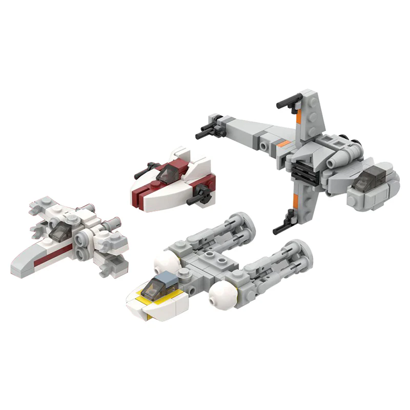 GOBRICKS MOC 32286 Micro Rebel Starfighters - YWOBB