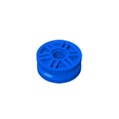 GOBRICKS GDS-1160 Wheel 18mm D. x 8mm with Fake Bolts and Deep Spokes with Inner Ring - YWOBB