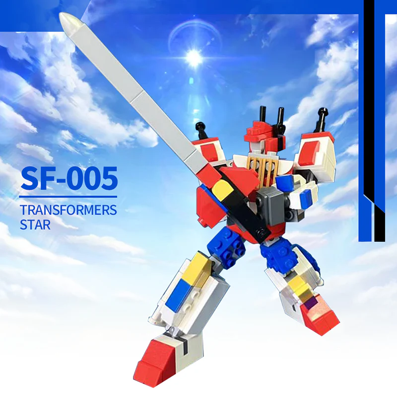 GOBRICKS MOC 140768 SF-005 TRANSFORMERS STAR SABER - YWOBB