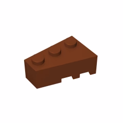 GOBRICKS GDS-594 Wedge 3 x 2 Left - YWOBB