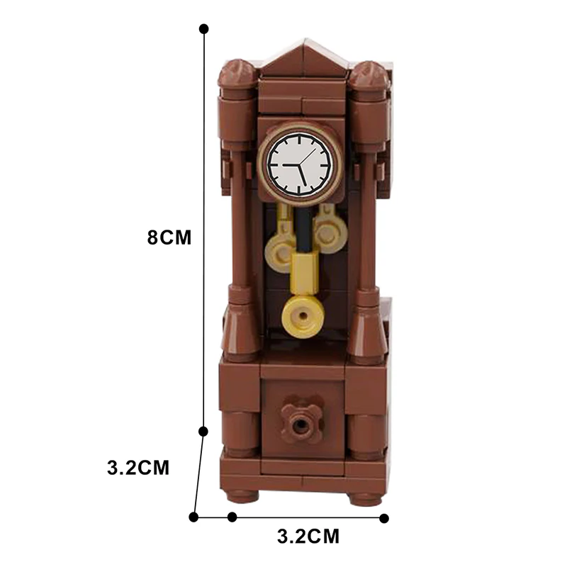 GOBRICKS MOC 140500 Grandfather Clock - YWOBB