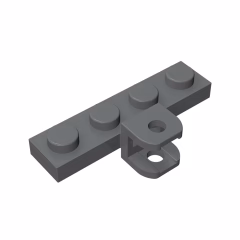 GOBRICKS GDS-1121 Modified 1 x 4 with Tow Ball Socket, Flattened with Holes - YWOBB