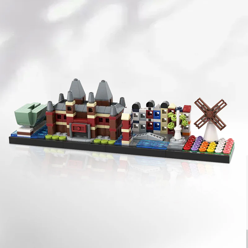 GOBRICKS MOC 133803 Amsterdam skyline - YWOBB