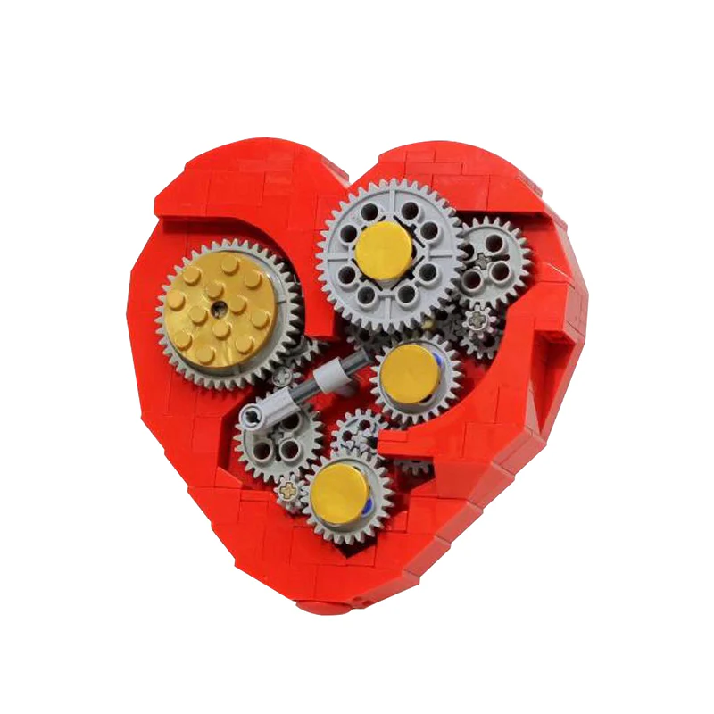 GOBRICKS MOC 4453 Clockwork Heart - YWOBB