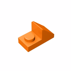 GOBRICKS GDS-832 Slope 45 2 x 1 with 2/3 Cutout - YWOBB