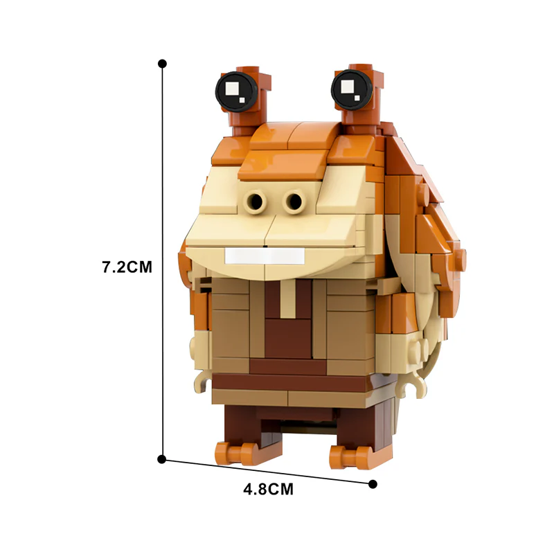 GOBRICKS MOC 86000 Jar Jar Binks BrickHeadz - YWOBB