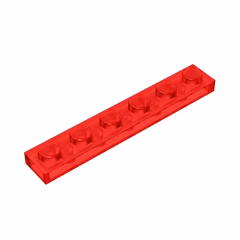 GOBRICKS GDS-505 Plate 1 x 6 - YWOBB
