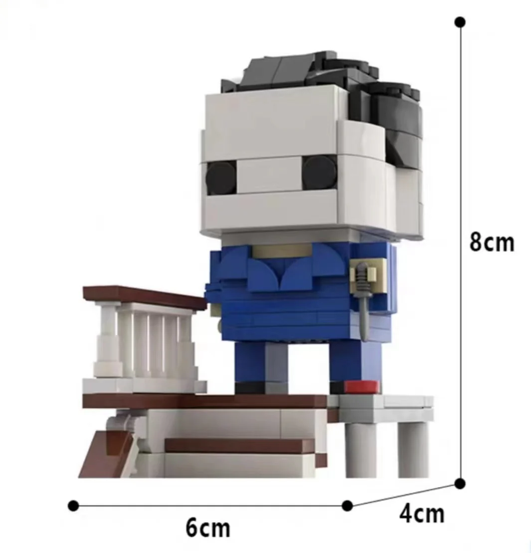 GOBRICKS MOC 47904 Michael Myers The Shape Brickheadz - YWOBB