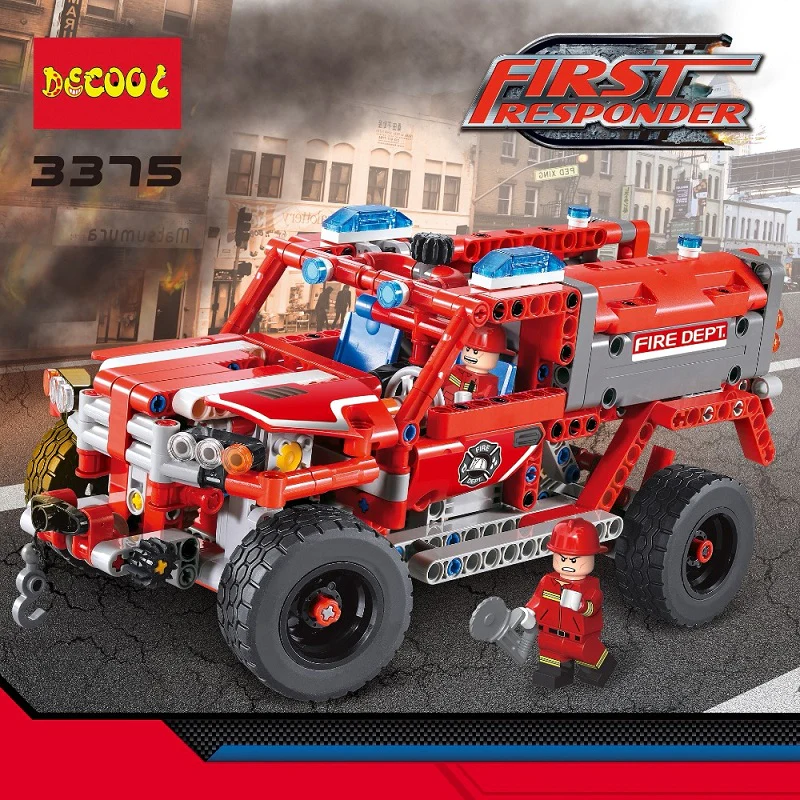 DECOOL 3375 2 In 1 Firman Rescue Vehicle - YWOBB