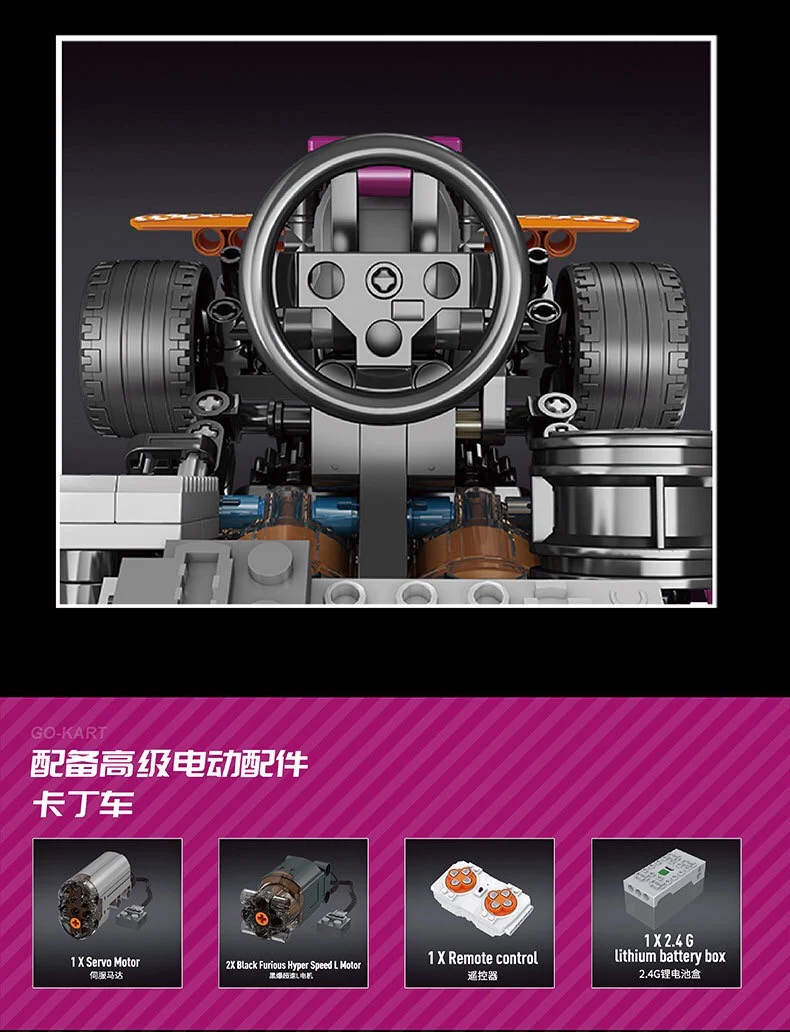 Mould King 18026 Karting - YWOBB