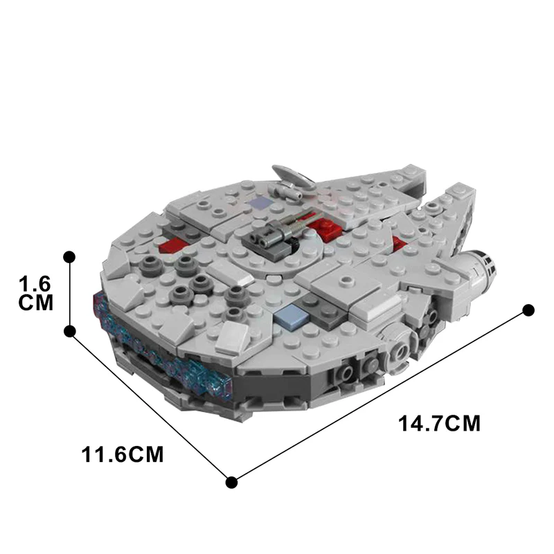 GOBRICKS MOC 32621 Micro Millennium-Falcon - YWOBB