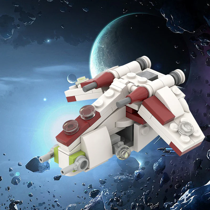 GOBRICKS MOC 42164 Micro Republic Gunship - YWOBB