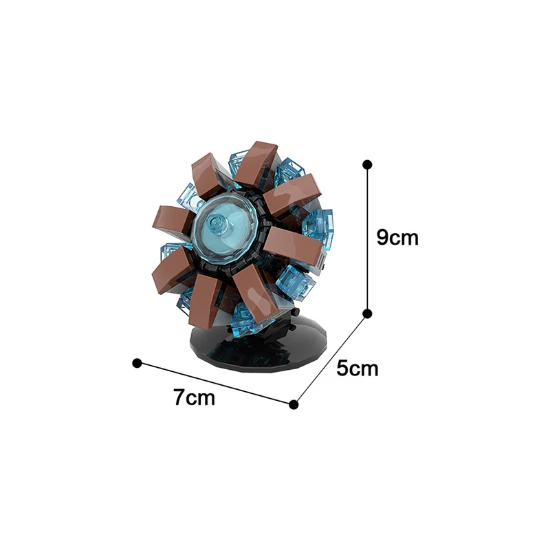 GOBRICKS MOC 169245 Iron Man: Mk 1 Arc Reactor - YWOBB