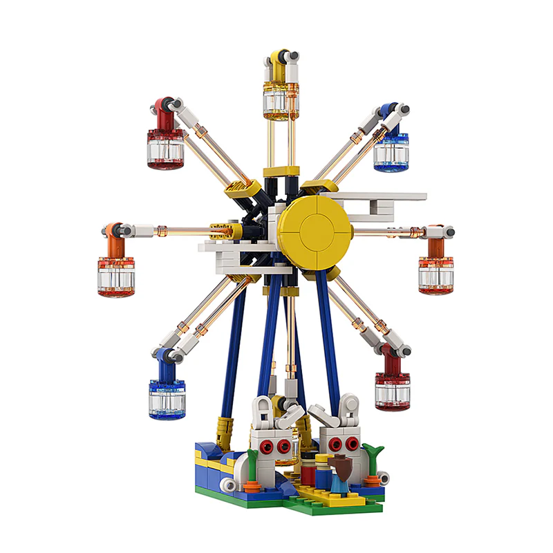 GOBRICKS MOC A0160 Moon Rabbit Ferris Wheel - YWOBB
