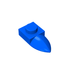 GOBRICKS GDS-870  Modified 1 x 1 with Tooth Horizontal - YWOBB