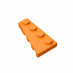 GOBRICKS GDS-548 Plate 4 x 2 Left - YWOBB
