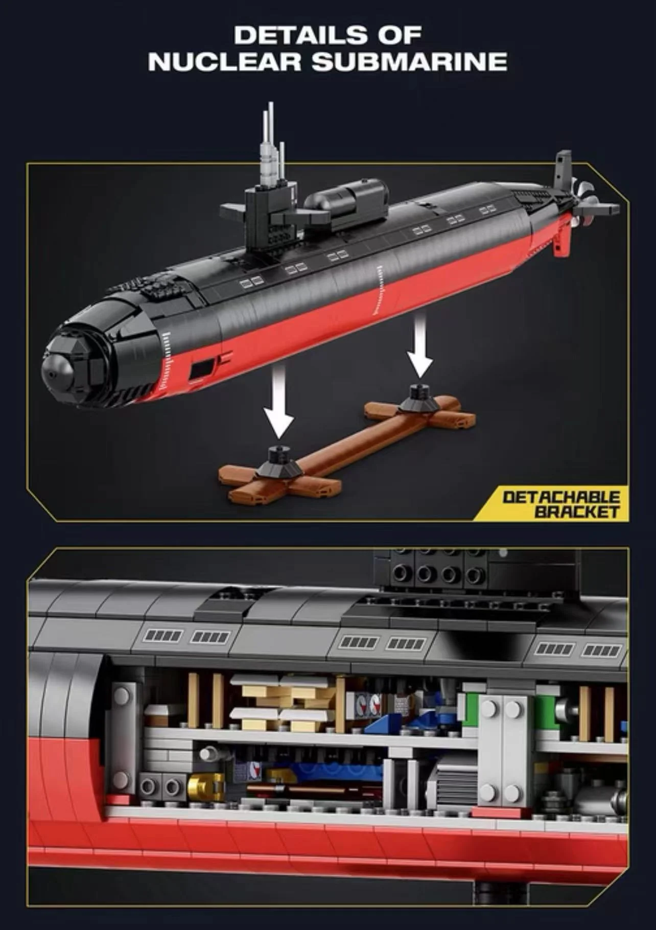 Reobrix 33049 1:125 Los Angeles-class SSN - YWOBB