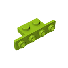 GOBRICKS GDS-638 Bracket 1 x 2 - 1 x 4 with Rounded Corners - YWOBB