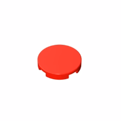 GOBRICKS GDS-611 Round 2 x 2 with Bottom Stud Holder - YWOBB