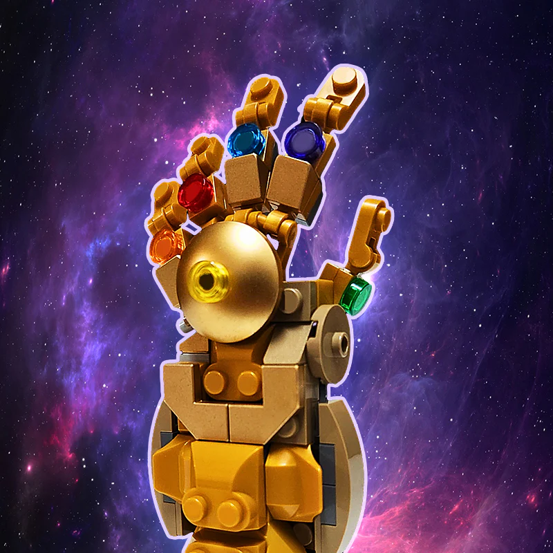 GOBRICKS MOC 157441 Mini Infinity Gauntlet - YWOBB