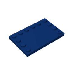 GOBRICKS GDS-757  Modified 4 x 6 with Studs on Edges - YWOBB