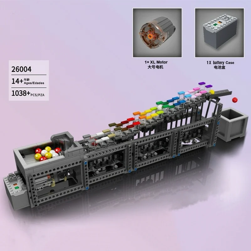 Mould King 26004 RC Rainbow Step GBC Pipeline - YWOBB