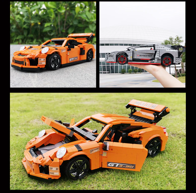 Mould King 10001/13110/13129 The Racing Cars - YWOBB
