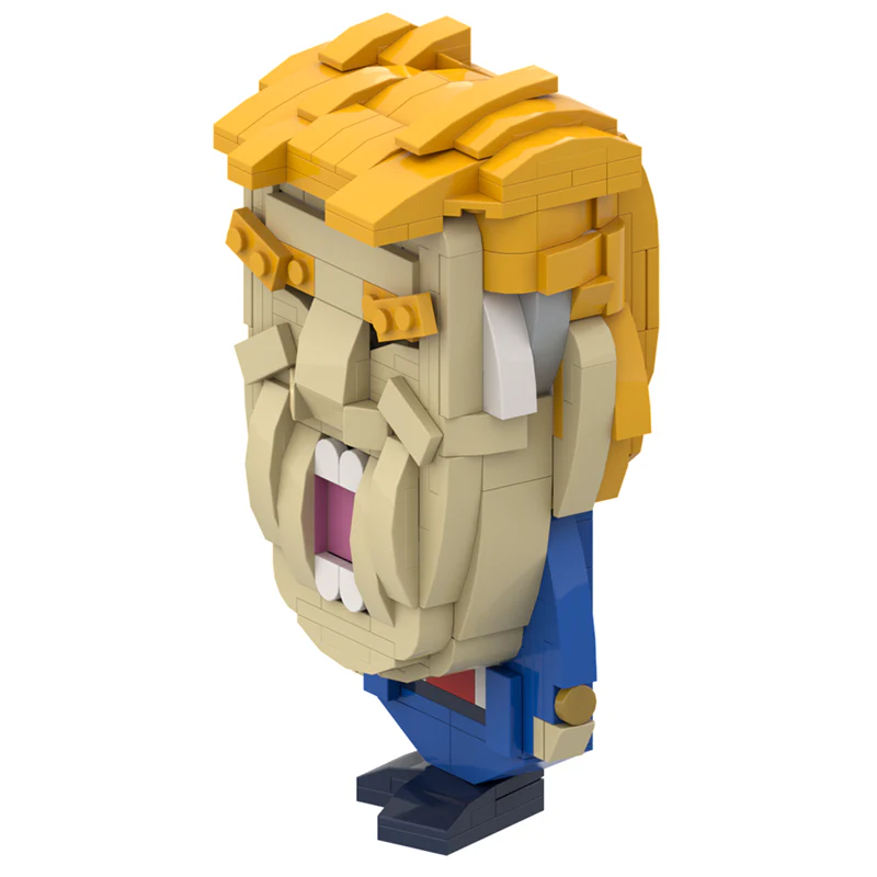 GOBRICKS MOC A1472Y01 Trump front page - YWOBB