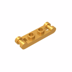 GOBRICKS GDS-734  Modified 1 x 2 with Bar Handles on Ends - Closed Ends - YWOBB