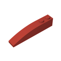 GOBRICKS GDS-655  Curved 6 x 1 - YWOBB