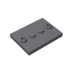 GOBRICKS GDS-980 Modified 3 x 4 with 4 Studs in Center - YWOBB