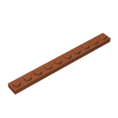 GOBRICKS GDS-507 Plate 1 x 10 - YWOBB