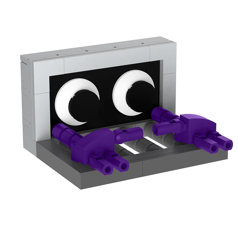 GOBRICKS MOC A0056 Rainbow Friends-Purple - YWOBB