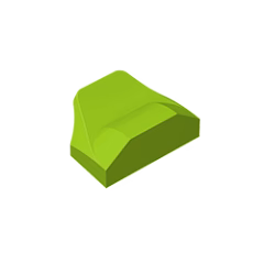 GOBRICKS GDS-1507 Curved 1 x 2 x 2/3 Wing End - YWOBB