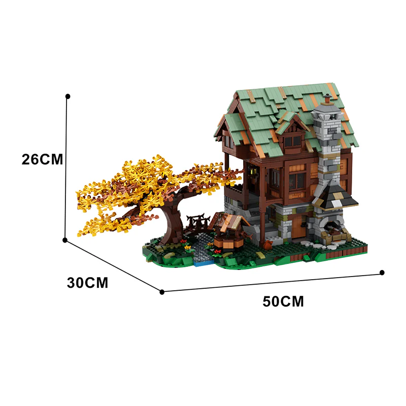 GOBRICKS MOC 68018 Old Blacksmith's Shop for Tools - YWOBB
