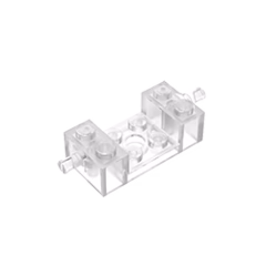 GOBRICKS GDS-1081 Modified 2 x 4 with Wheels Holder with 2 x 2 Cutout and Hole - YWOBB