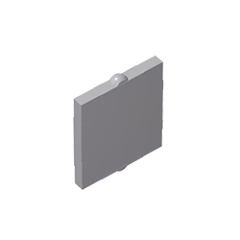 GOBRICKS GDS-791 Glass for Window 1 x 2 x 2 Flat Front - YWOBB
