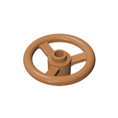 GOBRICKS GDS-1283 Steering Wheel Small, 3 Studs Diameter - YWOBB