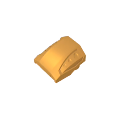 GOBRICKS GDS-M231 Slope Curved 2 x 2 with Debossed Side Ports - YWOBB