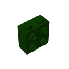 GOBRICKS GDS-1117 Modified 1 x 2 x 1 2/3 with Studs on Side - YWOBB