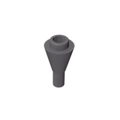 GOBRICKS GDS-1138 Cone 1 x 1 Inverted with Bar - YWOBB