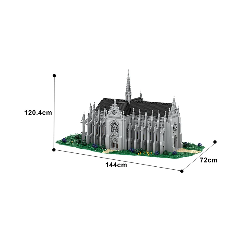 GOBRICKS MOC A1260 Cathedral of Saint Remigius - YWOBB
