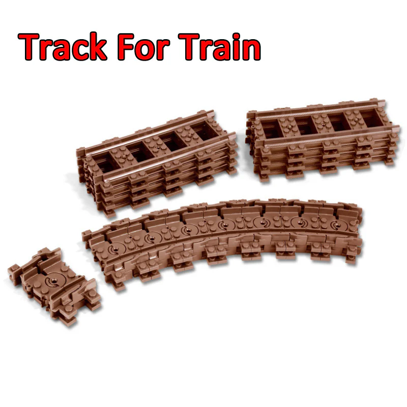 GBL 98215-3&4 Straight & Curved Rail Tracks For Train - YWOBB
