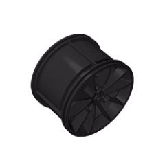 GOBRICKS GDS-1473 Wheel 62.3mm D. x 42mm Technic Racing Large - YWOBB