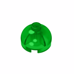 GOBRICKS GDS-742 Round 2 x 2 Dome Top - Hollow Stud with Bottom Axle Holder x Shape + Orientation - YWOBB